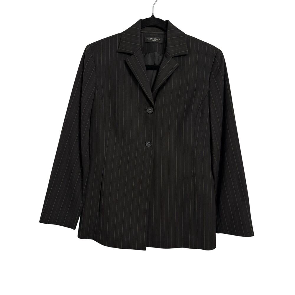 Valerie Stevens New Women's Size‎ 6P Business Pinstripe Blazer Jacket Career